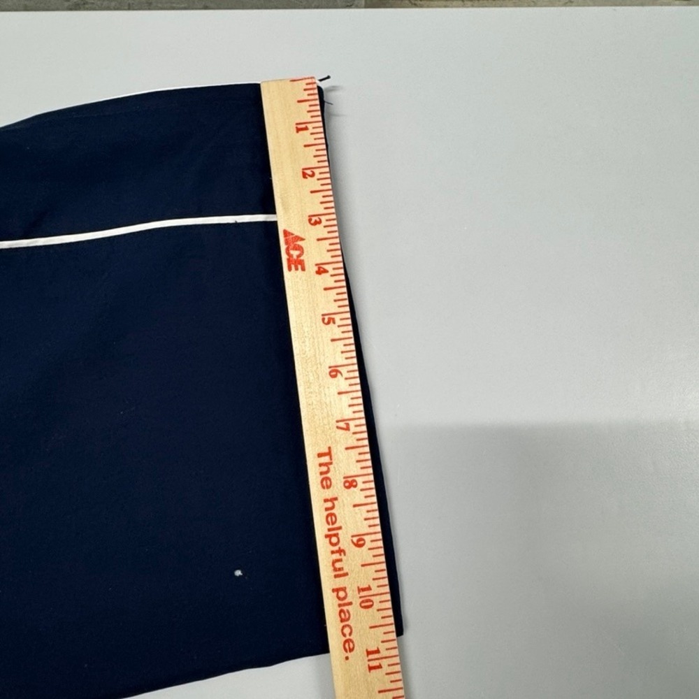 Nike Mens XXL Navy Blue Track Pants Mesh Lined White Stripe Windbreaker Joggers - Picture 8 of 9